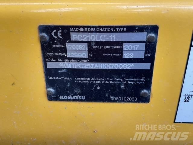 Komatsu PC210 대형 굴삭기 29톤 이상