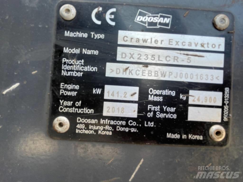 Doosan DX 235 LCR-5 대형 굴삭기 29톤 이상