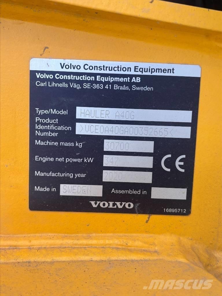 Volvo A40G 연결식 홀러