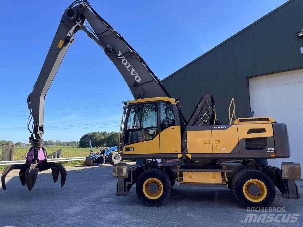 Volvo EW 210 MH 폐기물/산업 처리기