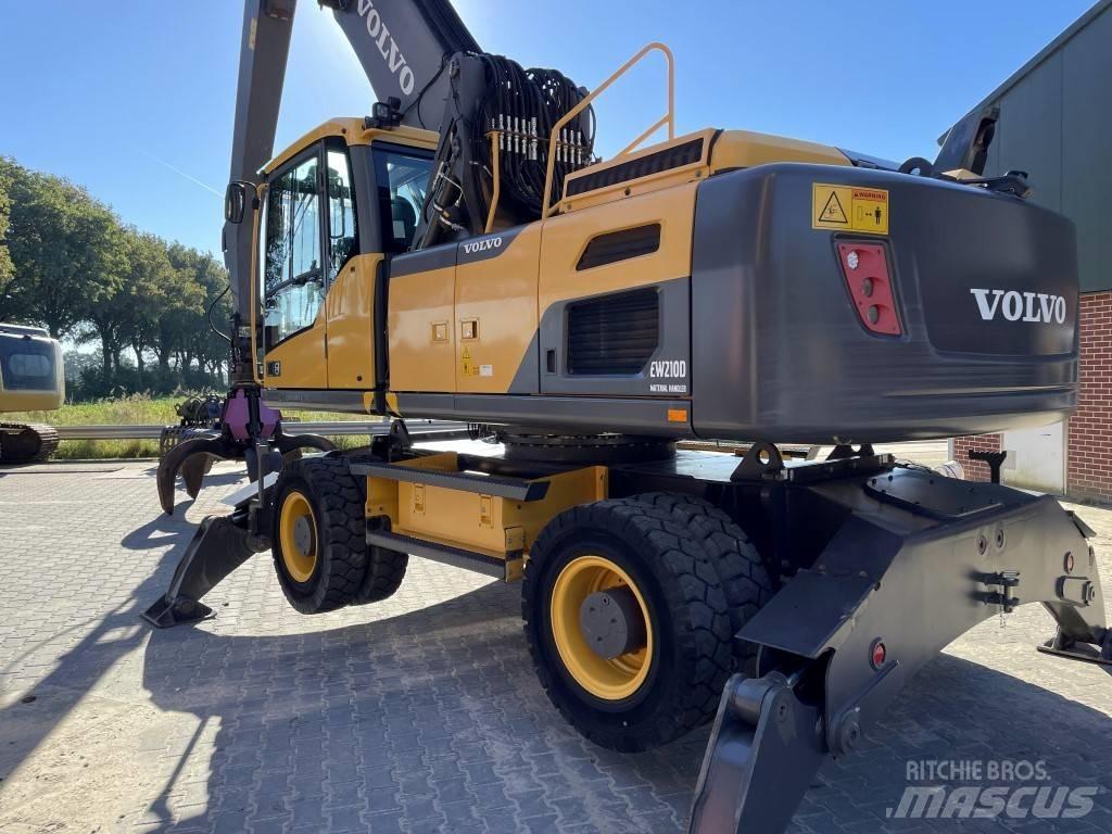 Volvo EW 210 MH 폐기물/산업 처리기