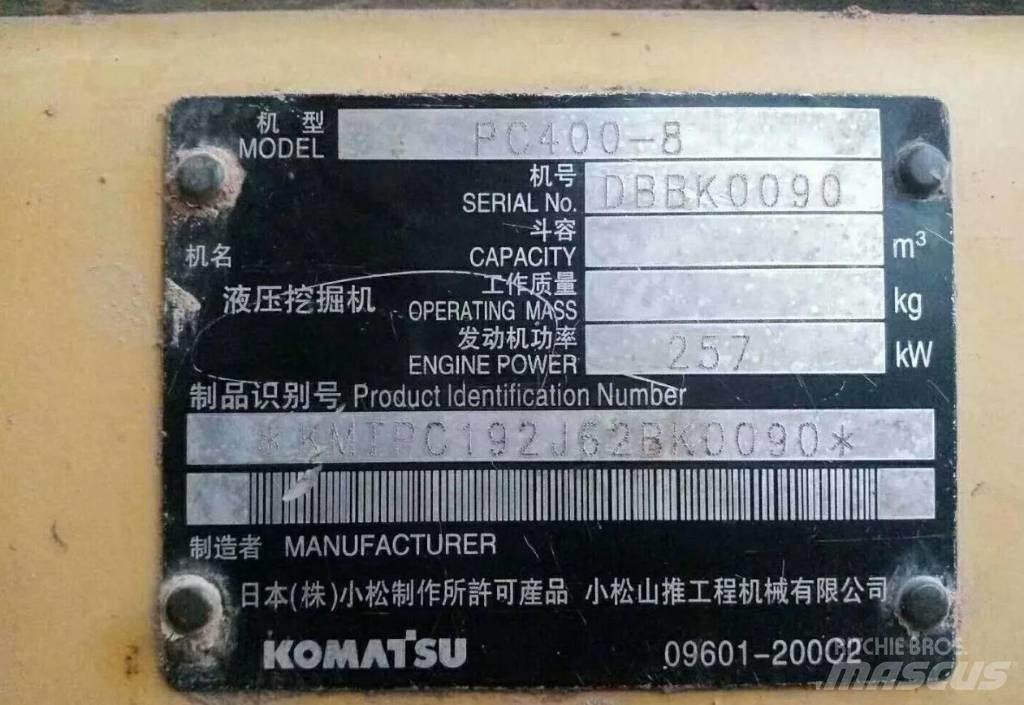 Komatsu PC400-8 대형 굴삭기 29톤 이상