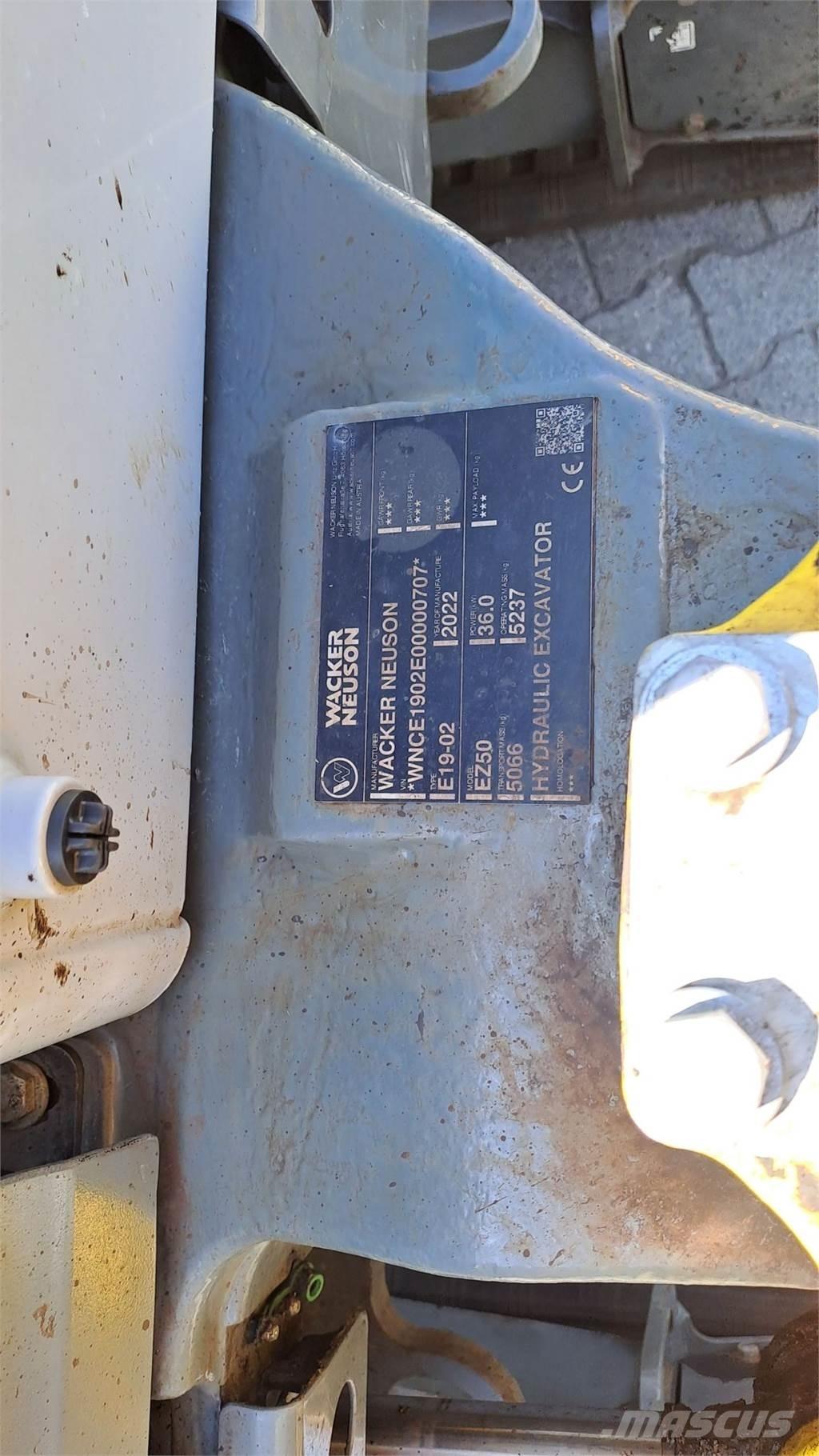 Wacker Neuson EZ50 대형 굴삭기 29톤 이상