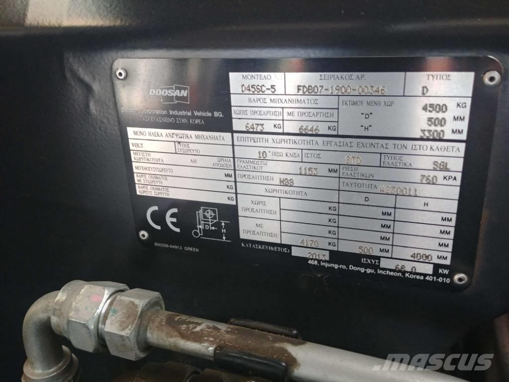 Doosan D45 SC-5 디젤 지게차