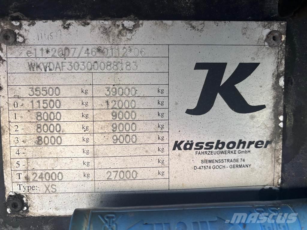 Kässbohrer Maxima 커튼사이더 세미 트레일러