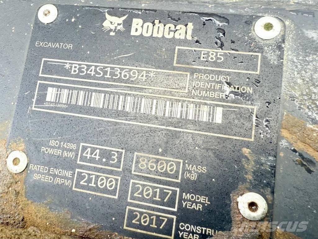 Bobcat E 85 중형굴삭기 7톤-28톤