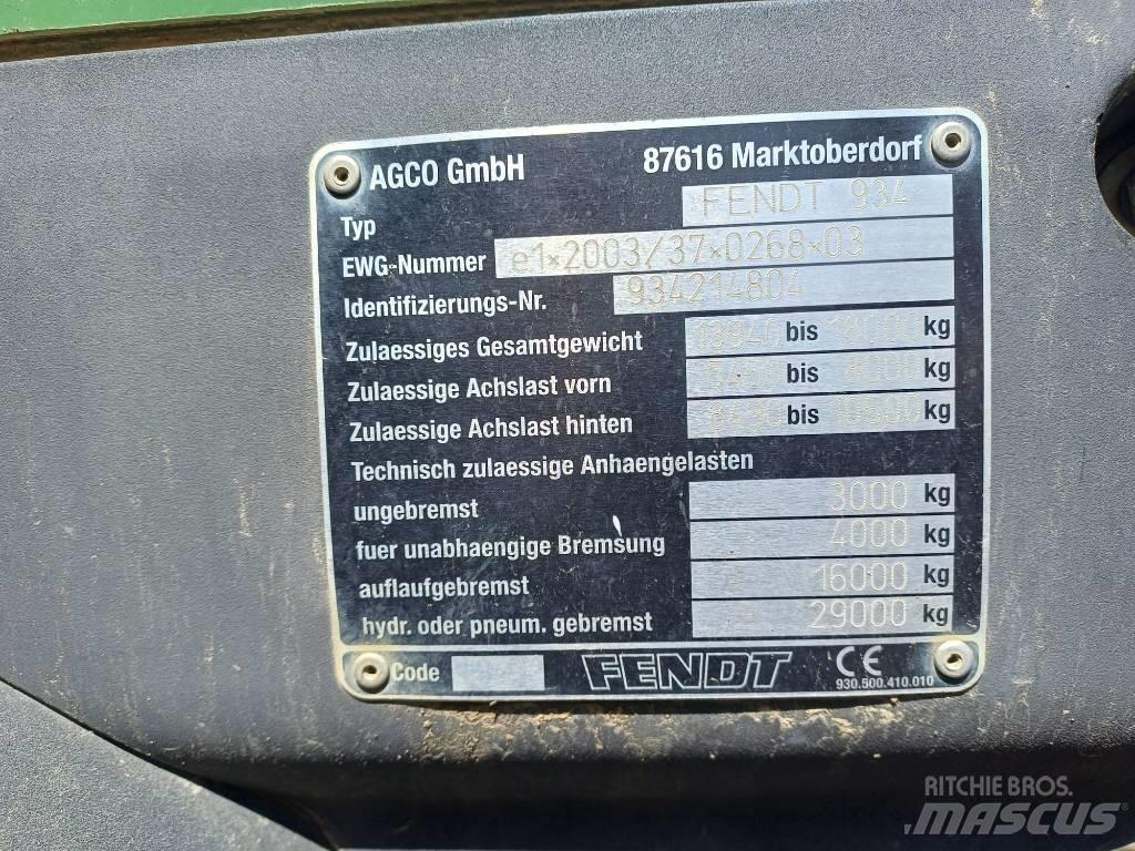 Fendt 936 Vario 트랙터