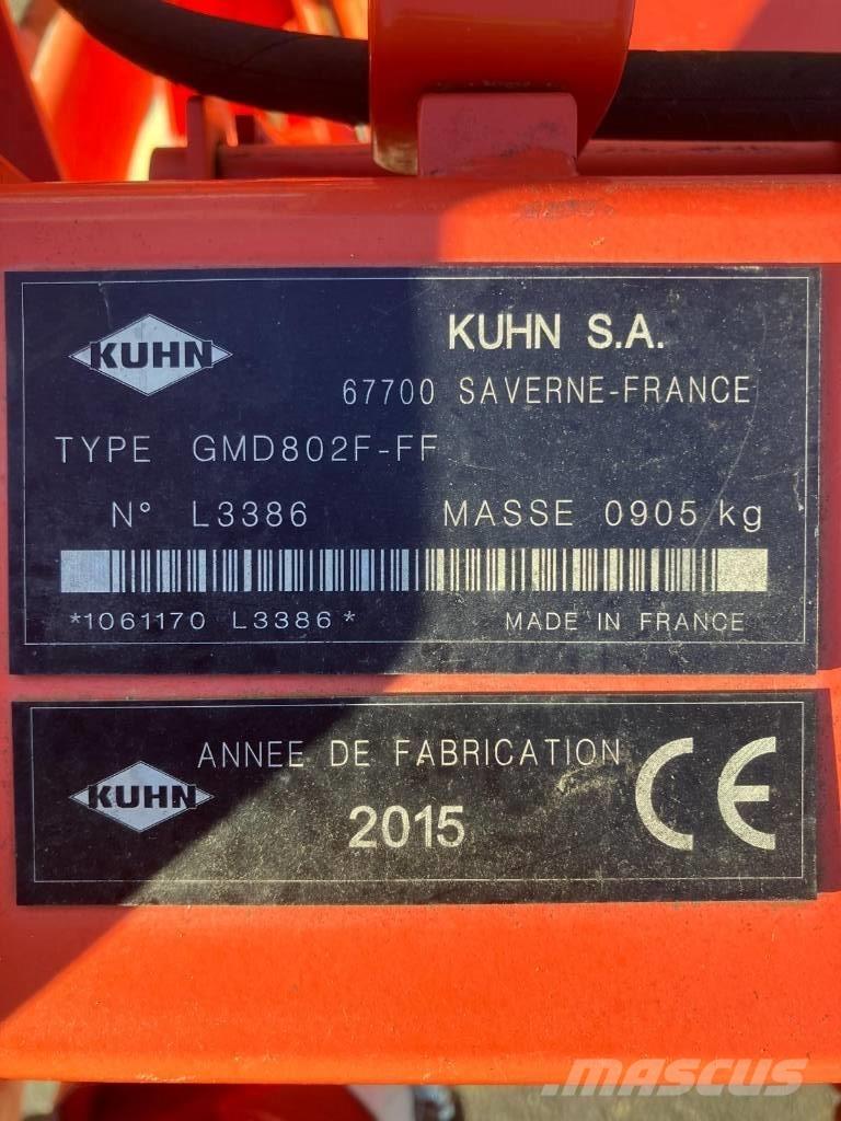 Kuhn GMD 802 F-FF 제초기