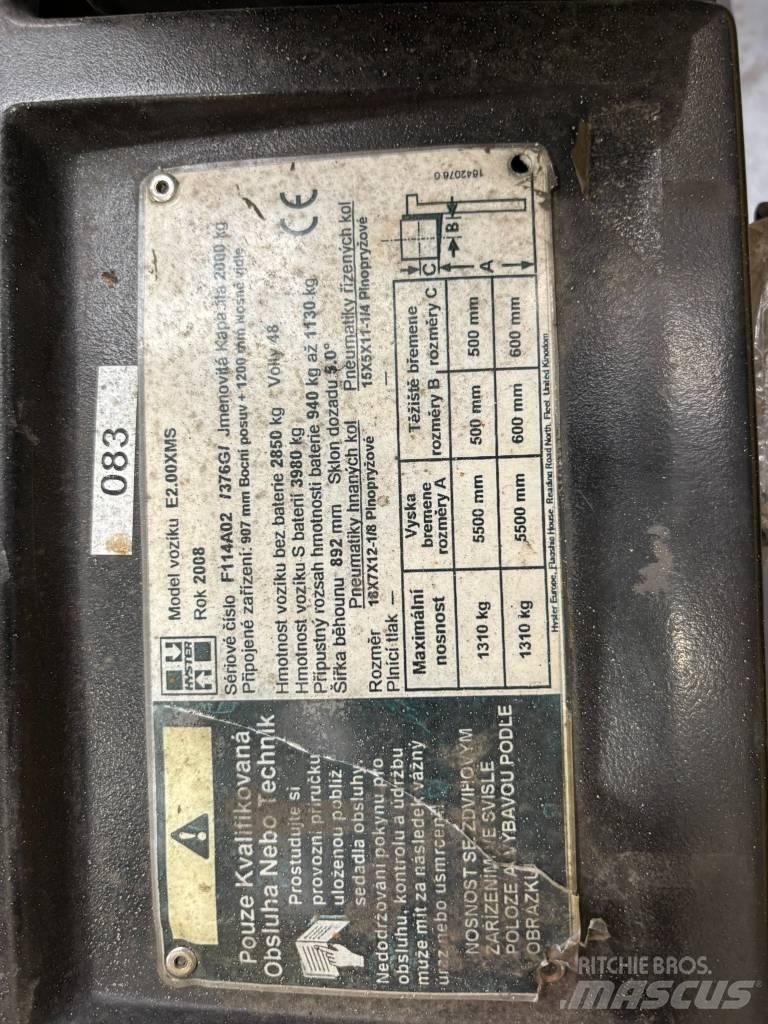 Hyster E2.00XMS 전동 지게차