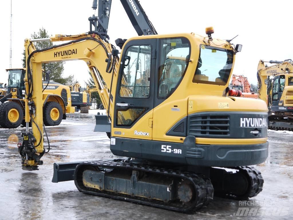 Hyundai R 55-9A 소형 굴삭기 7톤 미만