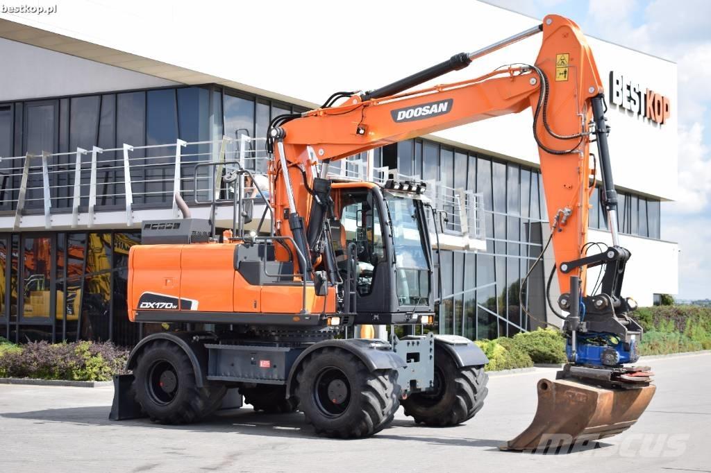 Doosan DX 170 W-5  휠 굴삭기