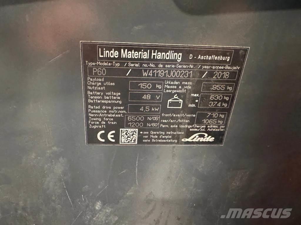 Linde P 60 자재 장비 - 기타
