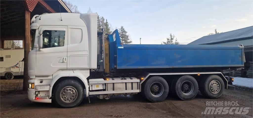 Scania R580 V8 훅 리프트 트럭