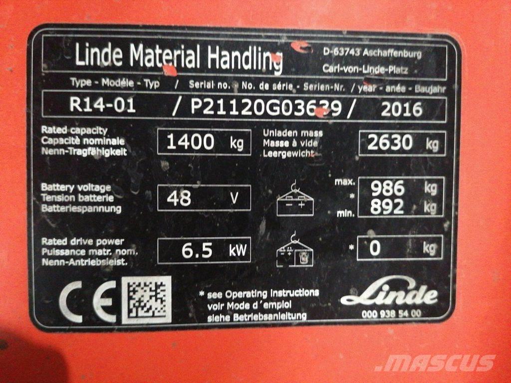 Linde R14-01 리치 트럭