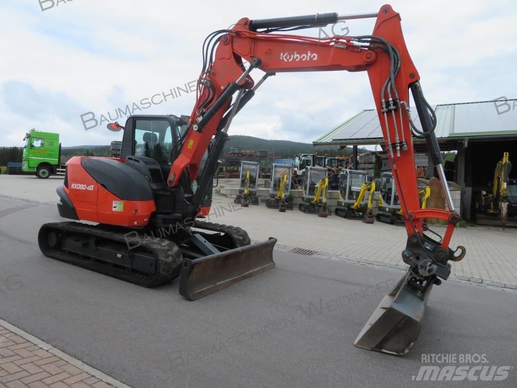 Kubota KX 080-4 소형 굴삭기 7톤 미만