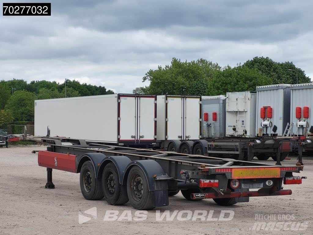 Van Hool 3 axles 컨테이너 세미 트레일러