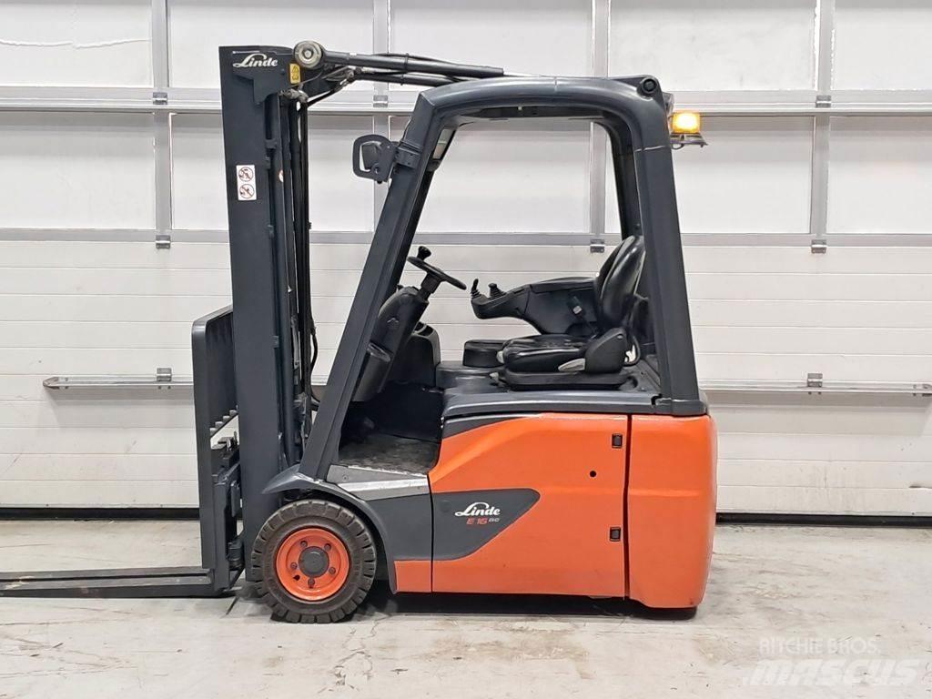 Linde E16C-02 전동 지게차