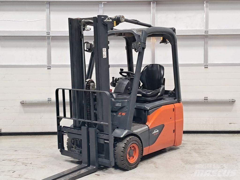 Linde E16C-02 전동 지게차