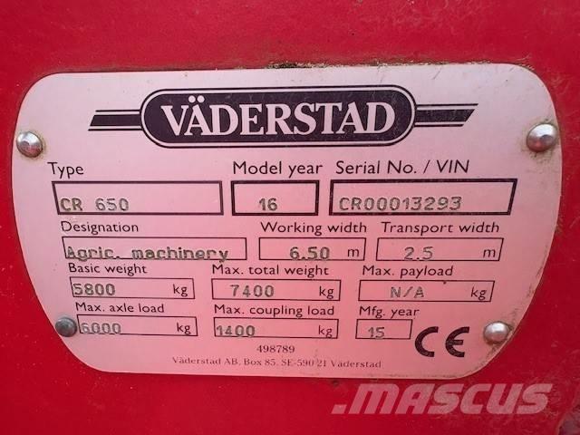 Väderstad Carrier650 디스크 하로우(쇄토기)