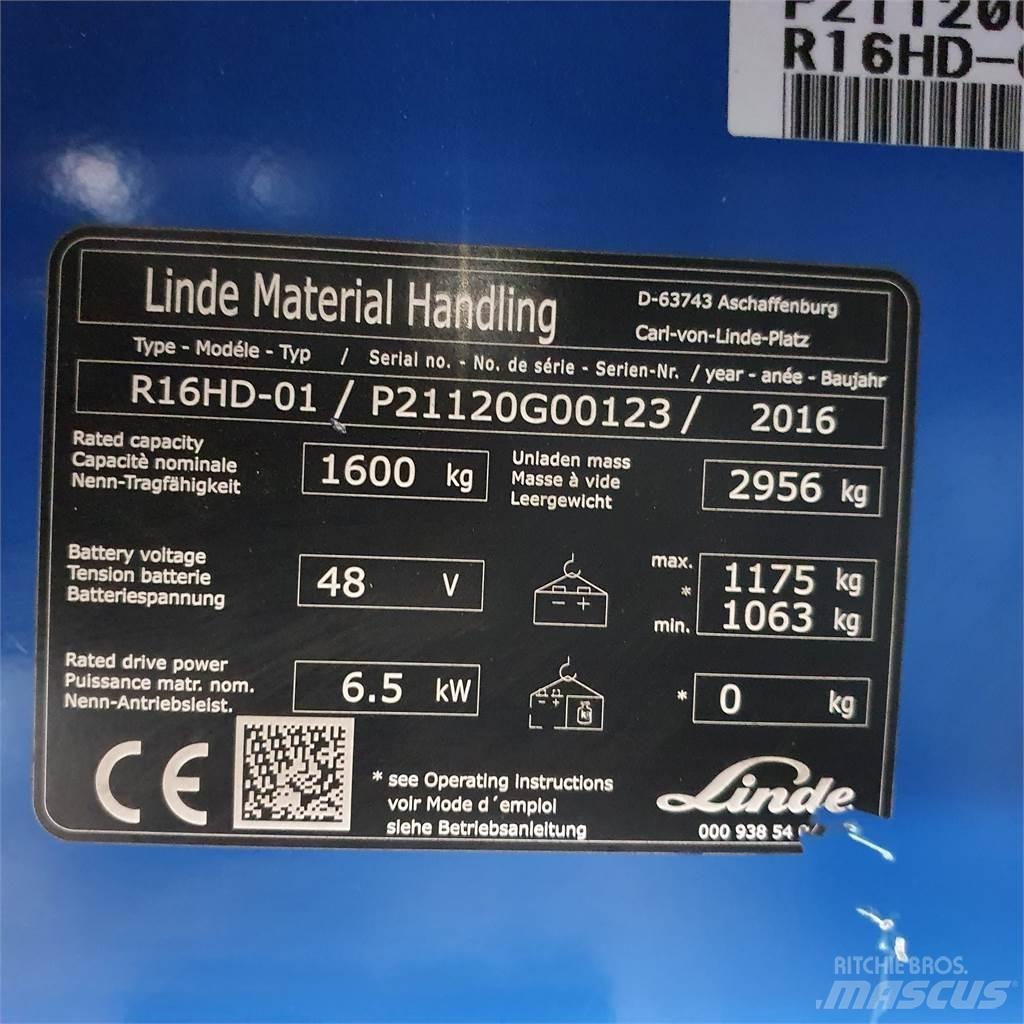 Linde R16HD 리치 트럭