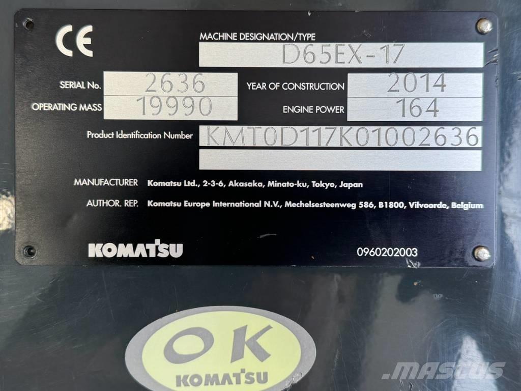 Komatsu D 65 EX-17 크롤러 도저