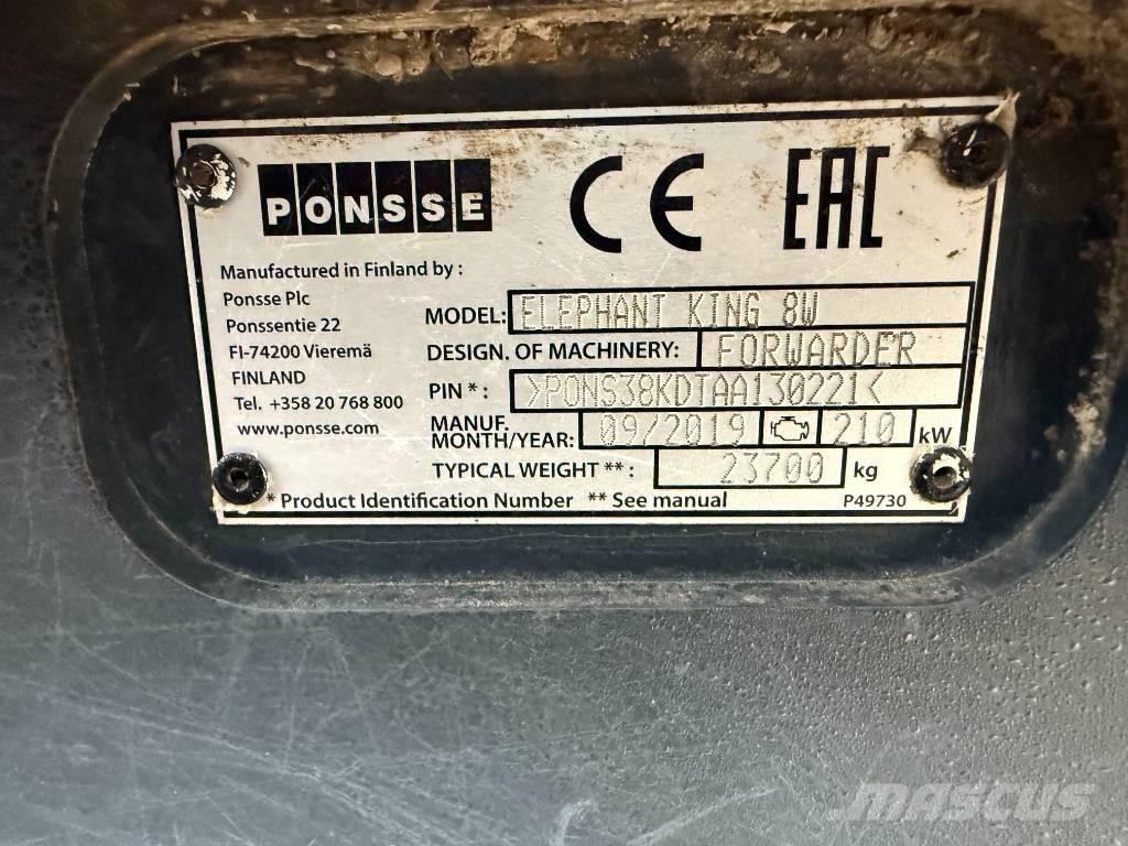 Ponsse Elephant King 원목 포워더