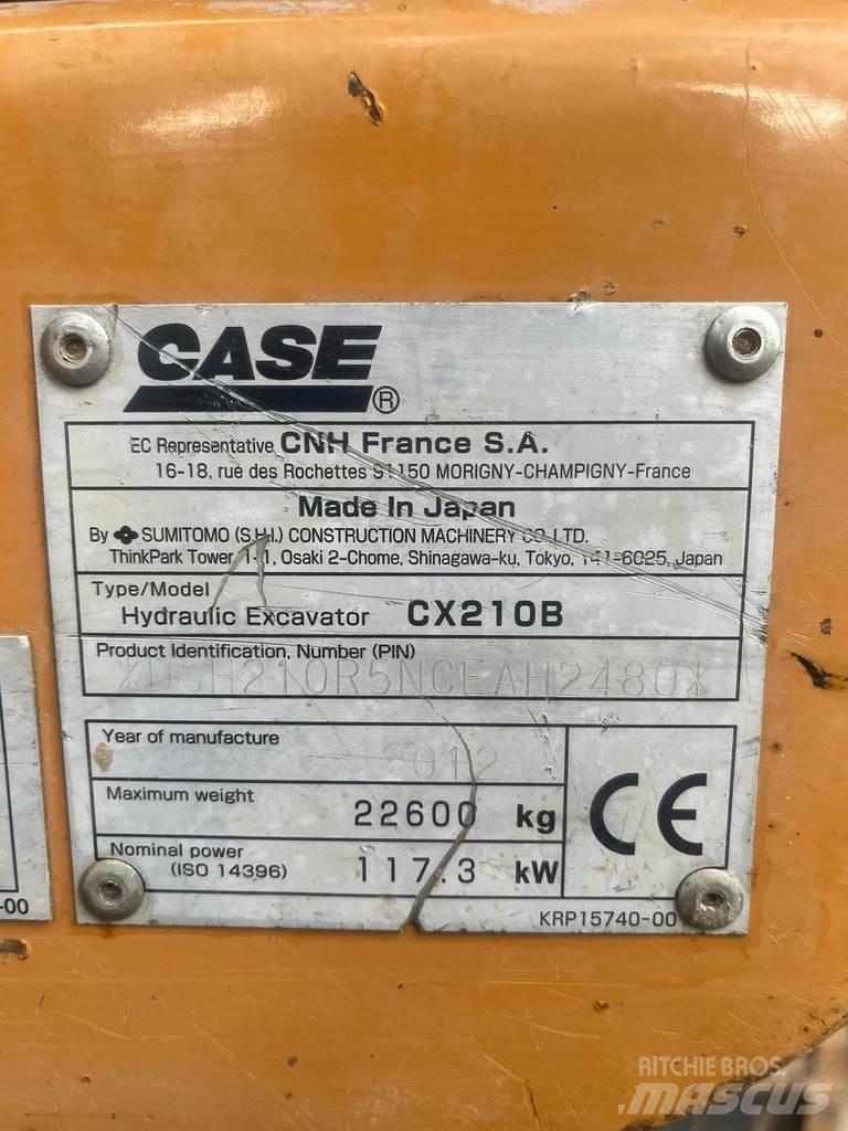 CASE CX210B 대형 굴삭기 29톤 이상