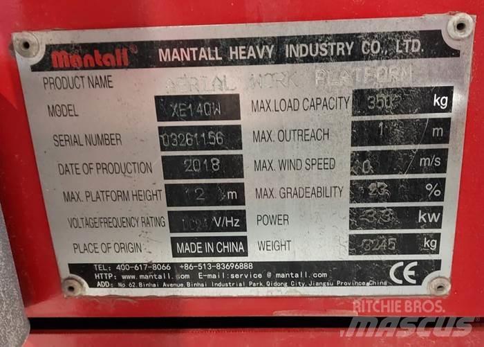 Mantall XE140W 가위형 리프트