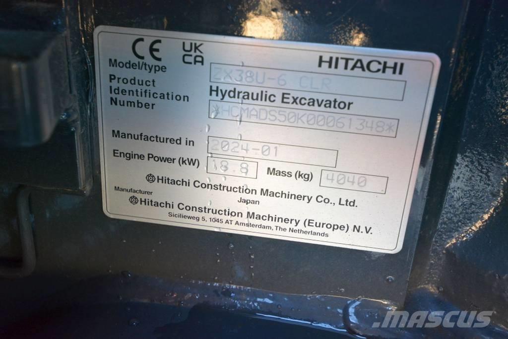 Hitachi ZX 38 U-6 소형 굴삭기 7톤 미만