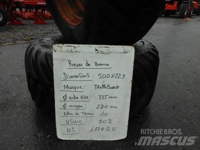 Trelleborg 500/22.5 타이어, 휠 및 림