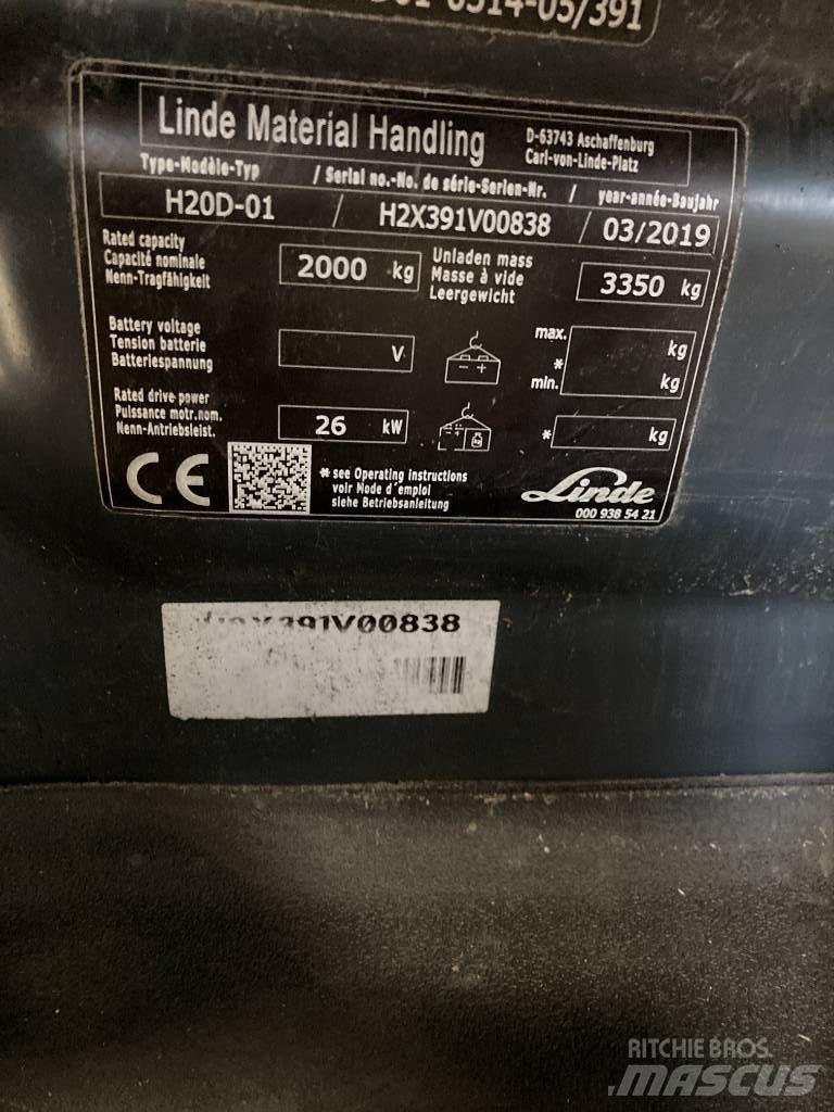 Linde H20D/391 디젤 지게차