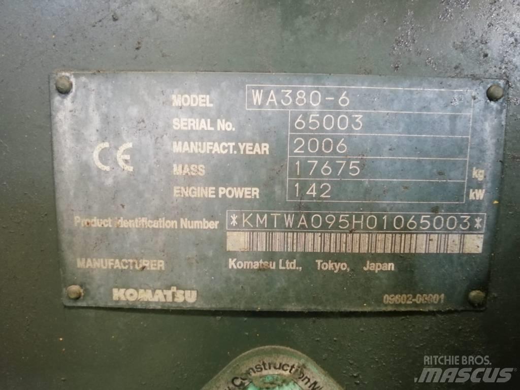 Komatsu WA 380-6  휠로우더