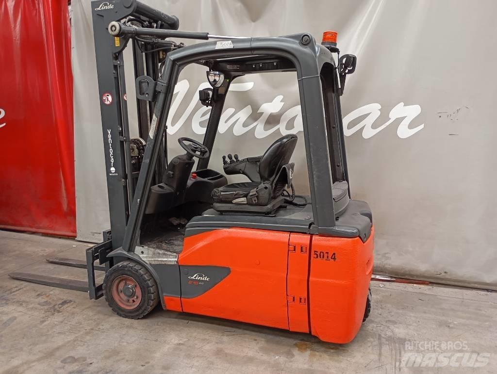 Linde E 16 전동 지게차