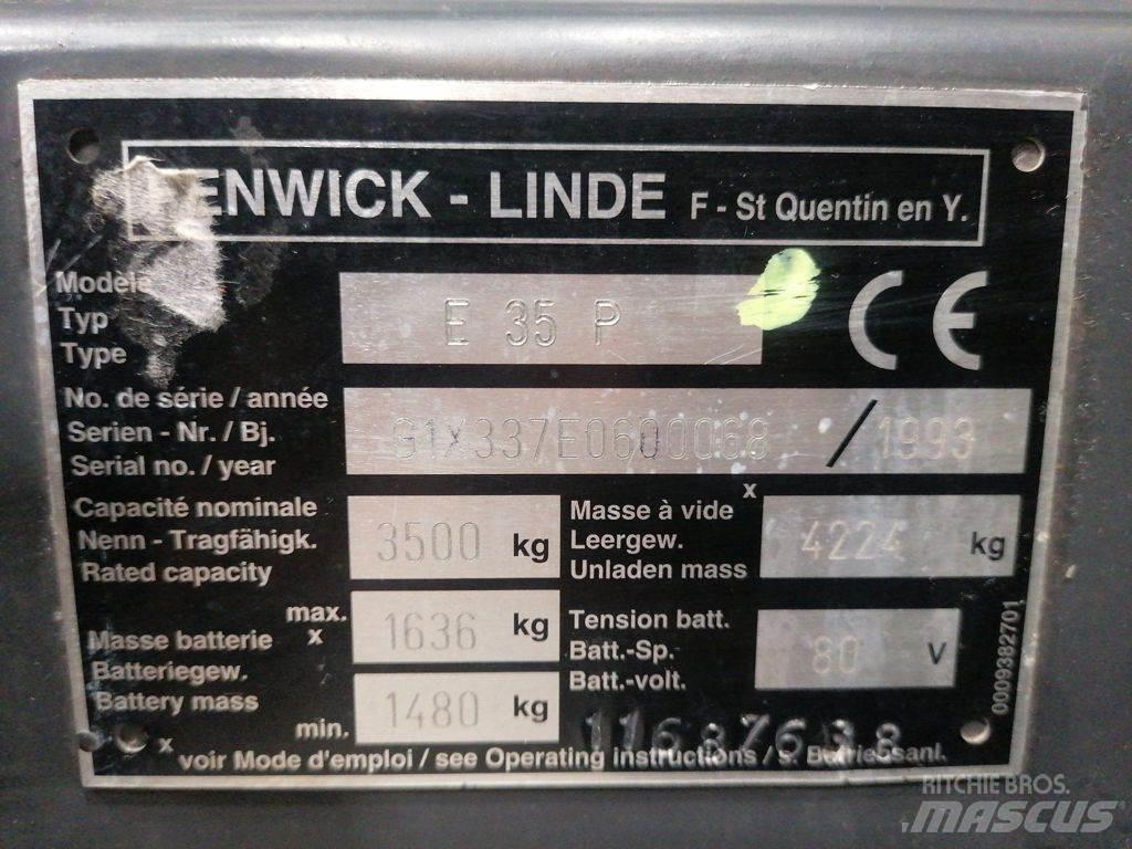 Linde E35P 전동 지게차