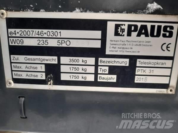 Paus PTK 31 기타 승강장비