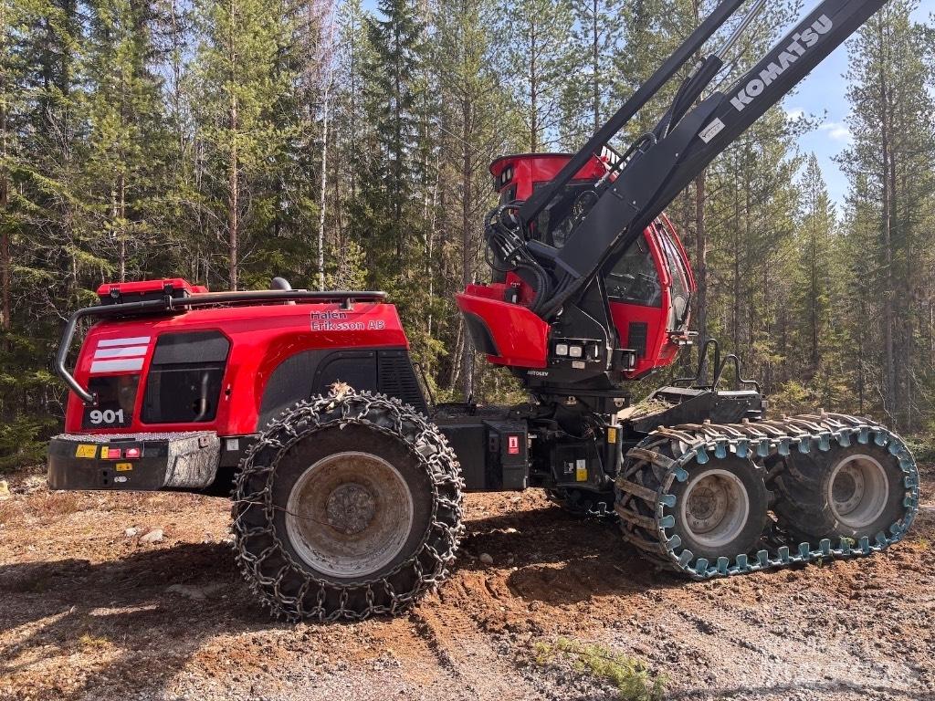Komatsu 901 원목 하베스터