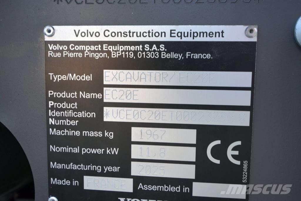 Volvo EC 20 E 소형 굴삭기 7톤 미만