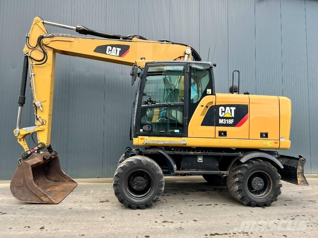 CAT M318F  휠 굴삭기