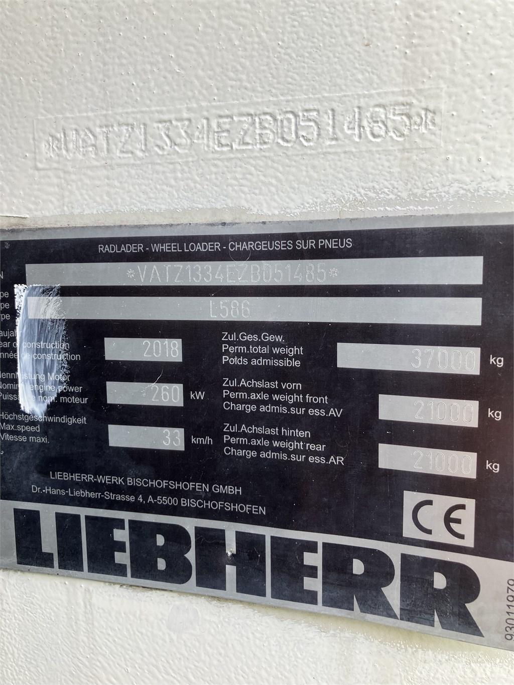 Liebherr L586 Xpower  휠로우더