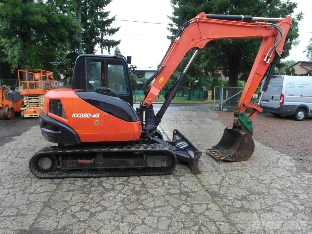 Kubota KX 080-4 중형굴삭기 7톤-28톤