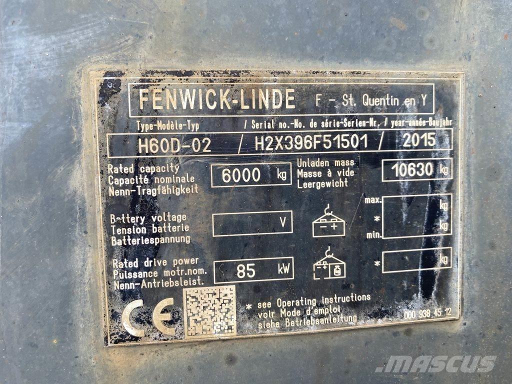 Linde H60D-02 디젤 지게차