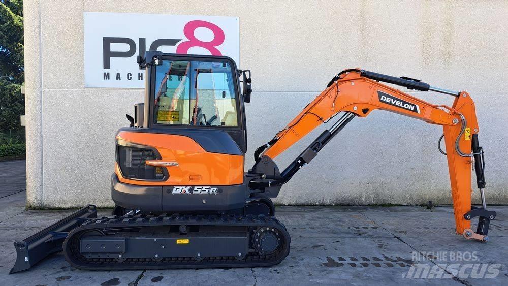 Develon DX 55 R-7 소형 굴삭기 7톤 미만