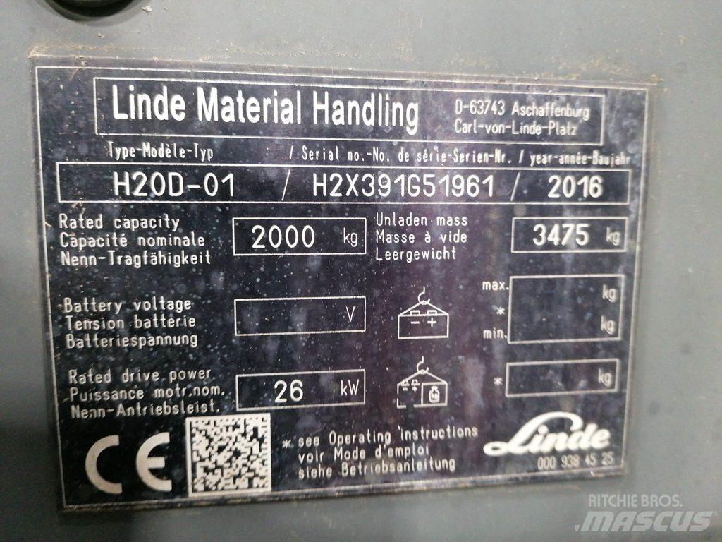 Linde H20D-01 디젤 지게차