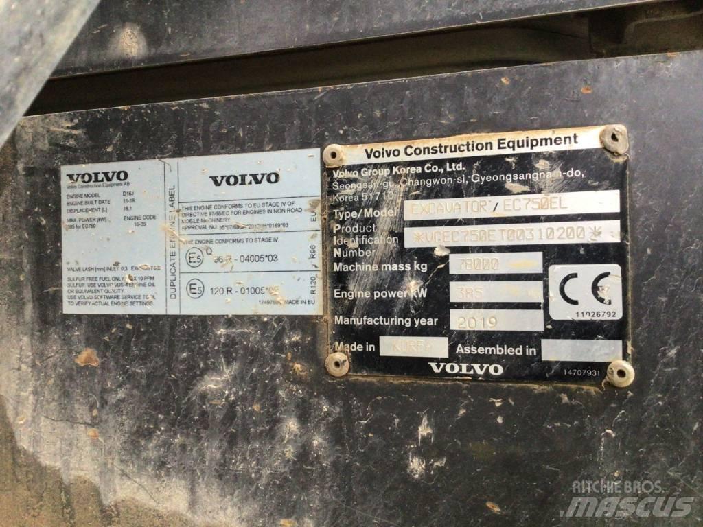 Volvo EC 750 E 대형 굴삭기 29톤 이상