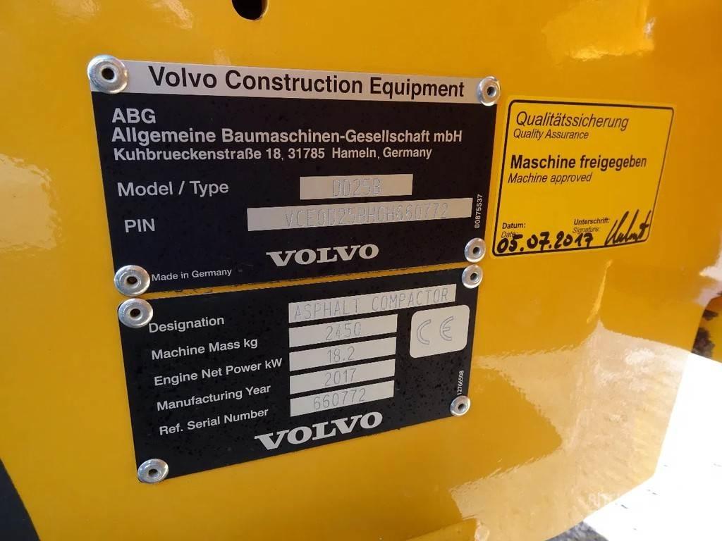 Volvo DD25B 트윈 드럼 롤러