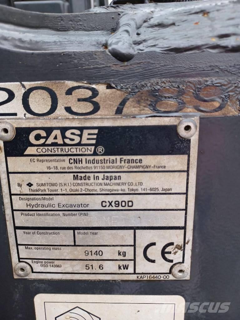 CASE CX 90 D 중형굴삭기 7톤-28톤