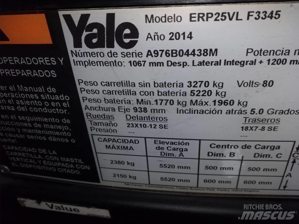 Yale ERP25VL 전동 지게차