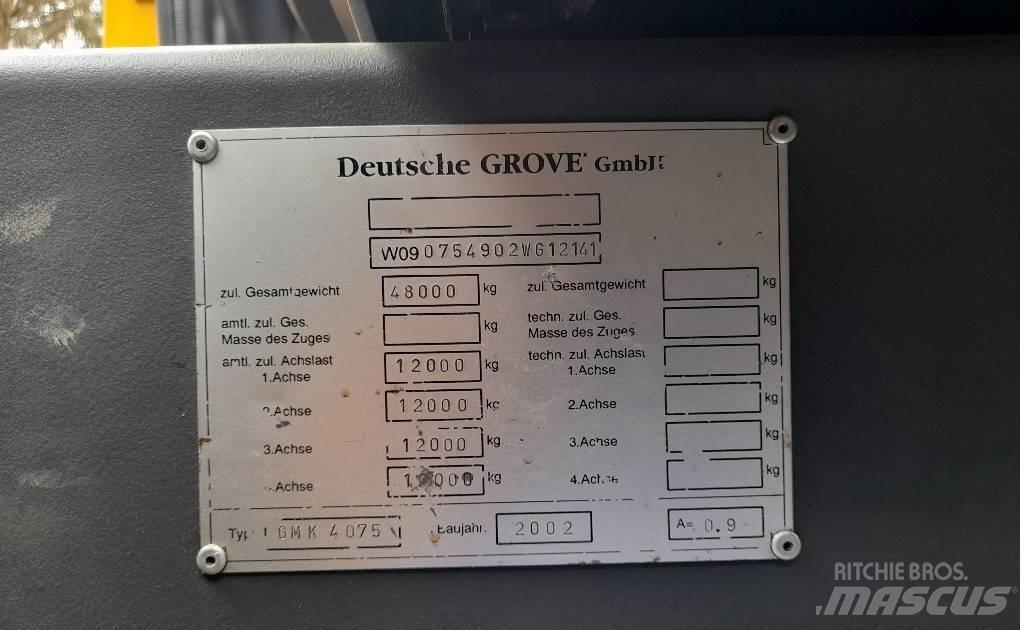 Grove GMK 4075 A/T 크레인