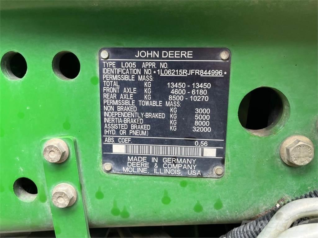 John Deere 6215R 트랙터
