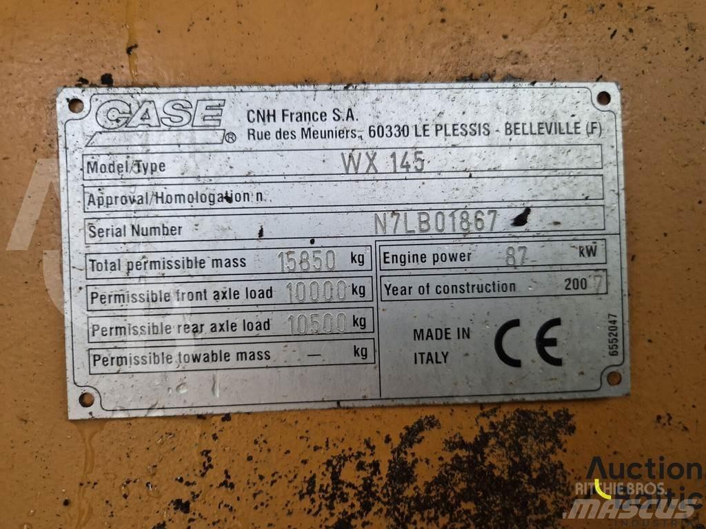 CASE WX 145  휠 굴삭기